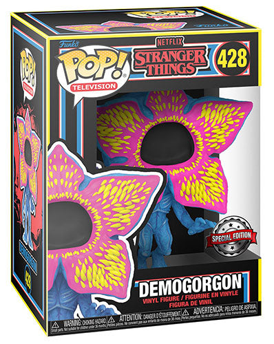 FUNKO POP Stranger Things Demogorgon OpenFace Blacklight 428