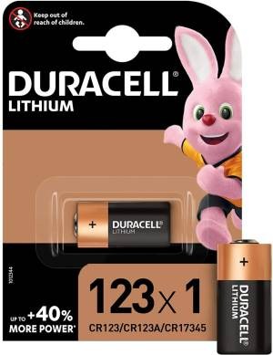 (1 Confezione) Duracell Spec. Batterie 1pz DL123 CR123/CR123A/CR17345 - min. ordine 4pz
