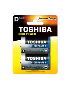 (1 Confezione) Toshiba Batterie 2pz Torcia LR20GCP BP-2 D Alcaline - min. ordine 4pz