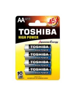 (1 Confezione) Toshiba Batterie 4pz Stilo LR6GCP BP-4 AA Alcaline - min. ordine 4pz