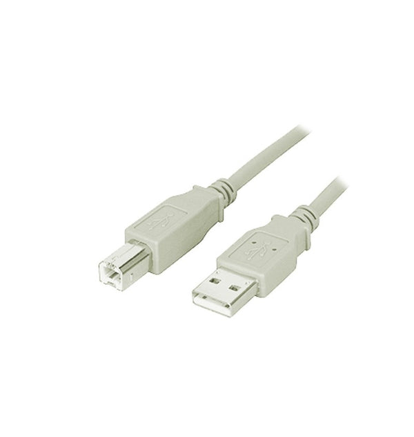 Cavo USB 2.0 ADJ Type A-B M-M 3 m beige [5 PEZZI]