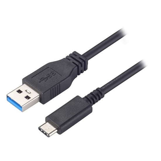 Cavo USB 3.0 ADJ Type A/USB 3.1 Type C M-M 1.5 m, nero
