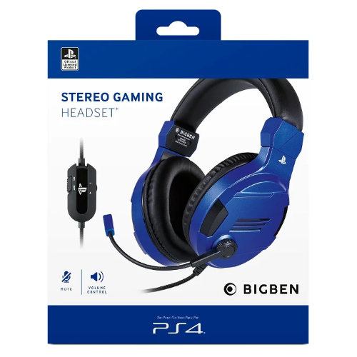 BIG BEN CUFFIE WIRED BLU PS4/PS5/PC/CELLULARE