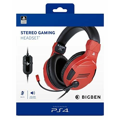 BIG BEN CUFFIE WIRED ROSSO PS4/PS5/PC/CELLULARE