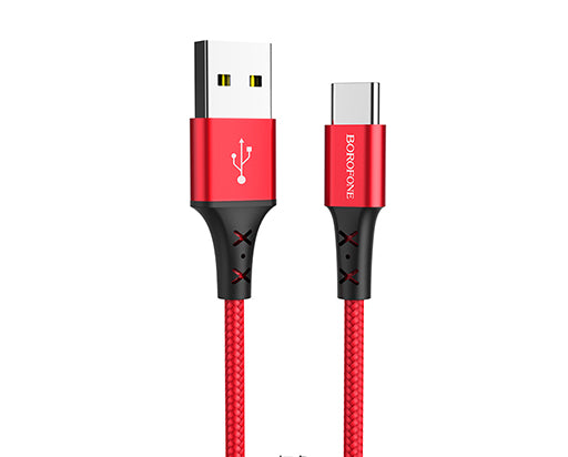 Cavo dati/ricarica BX20 "Enjoy" rosso micro USB 1m 2A