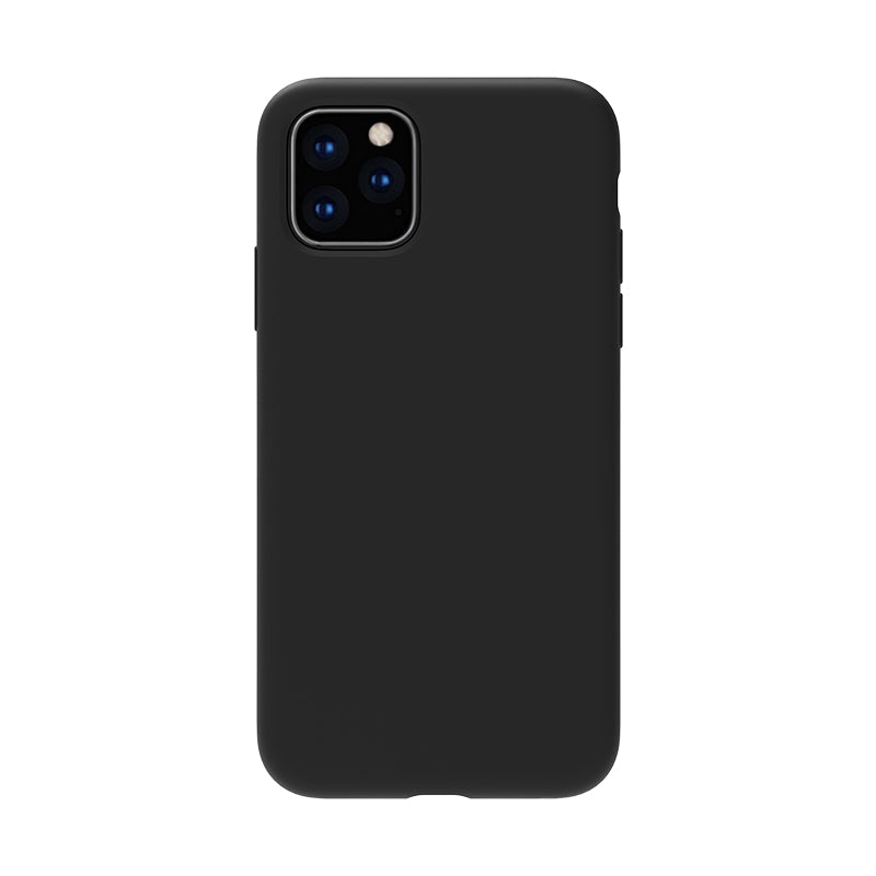 Cover nera "Velvet Touch" in silicone per iPhone 12 Pro Max