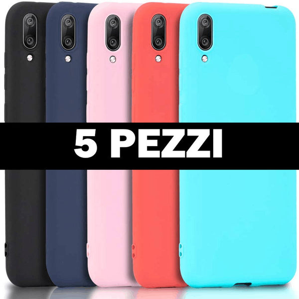 TPU Cover colorate serie Rainbow 5pz per Huawei P Smart 2019