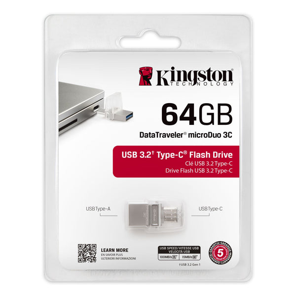 Pendrive Kingston 64GB DT Duo 3C USB 3.2 OTG