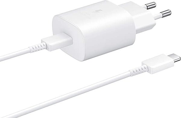 Alimentatore da rete 25W bianco BULK USB-C - CON CAVO -