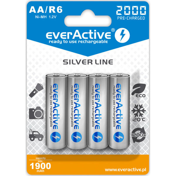 EverActive Silverline Ricaricabile AA 4BL 2000 mAh