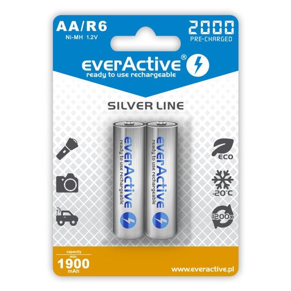 EverActive Silverline Ricaricabile AA 2BL 2000 mAh