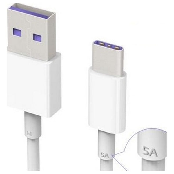 Cavo dati USB Type-C 3.1 bianco Fast Charge 5A BULK