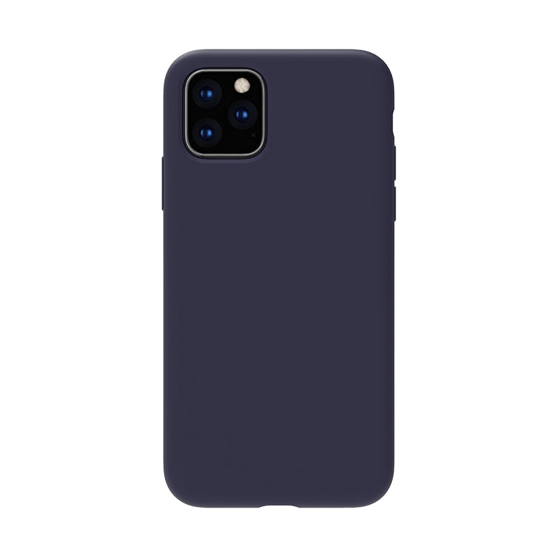 Cover blu "Velvet Touch" in silicone per iPhone XR