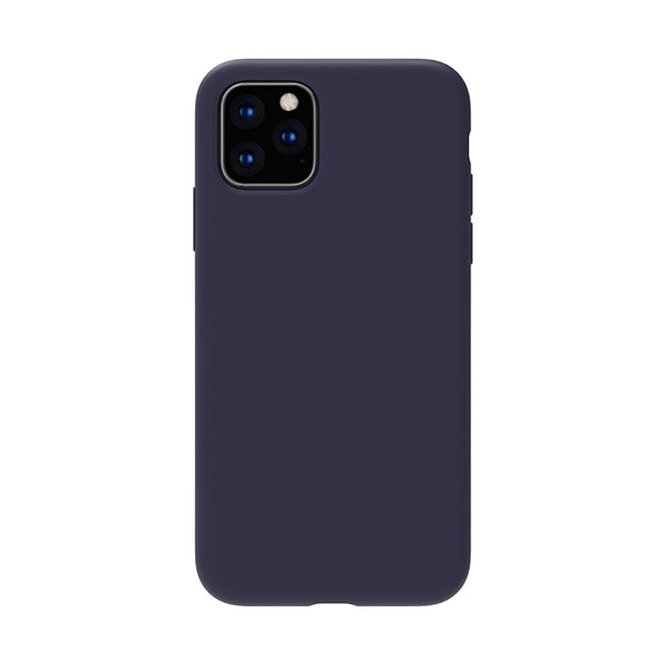 Cover blu "Velvet Touch" in silicone per iPhone 13 Pro