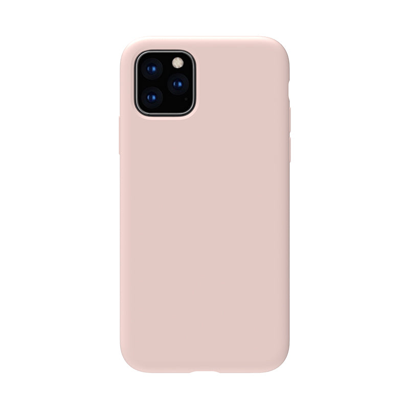 Cover rosa "Velvet Touch" in silicone per iPhone 11 Pro
