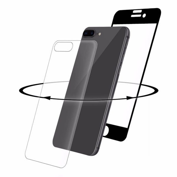 Protezione vetro 3D fronte retro per Apple iPhone 8 Plus