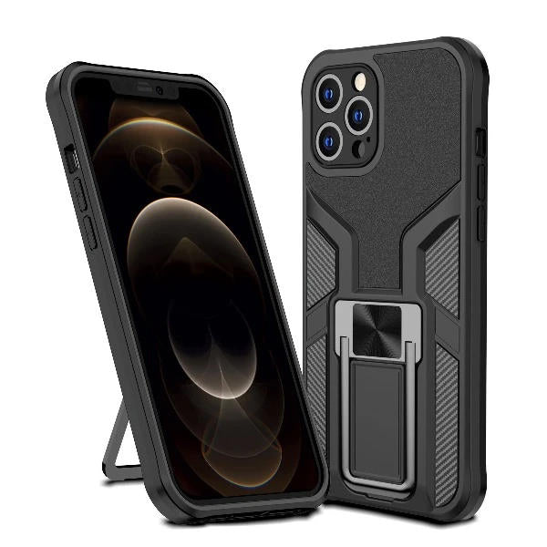 Cover con stand serie Stand Up (nera) per Apple iPhone XS