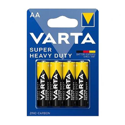 Varta Super Heavy Duty zinco-carbone AA 4BL