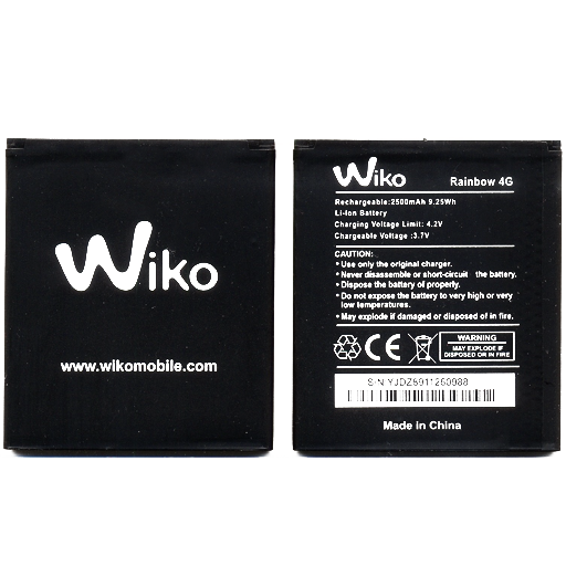 Batteria 2500 mAh BULK per Wiko Rainbow 4G
