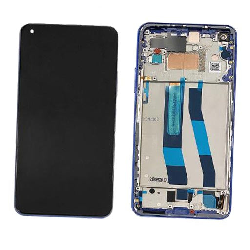 Display completo (touch+LCD) blu con frame SERVICE PACK