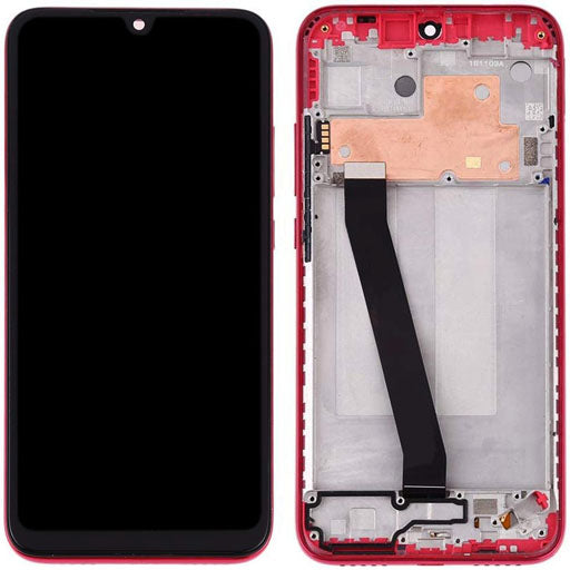Display completo (touch+LCD) lunar red con frame SERVICE PACK
