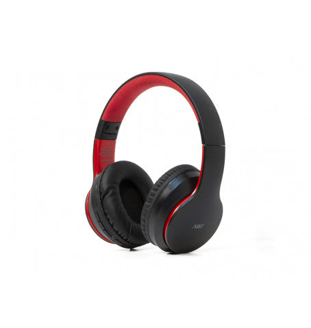 Cuffie Deep Plus Bluetooth V5.0 con microfono vivavoce rosso/nero