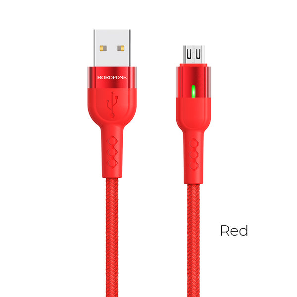 Cavo dati/ricarica BU17 Starlight SMART rosso micro USB 1.2m 2.4A