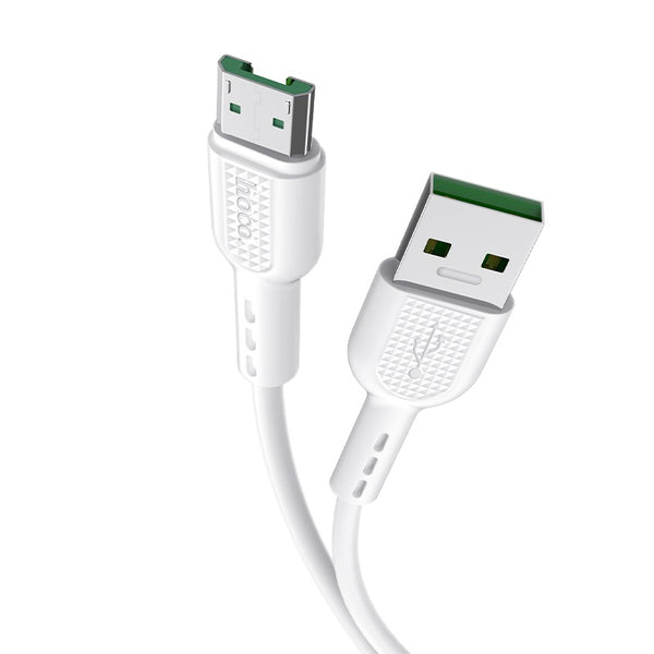 Cavo dati/ricarica X33 "Surge" bianco micro USB 1m 4A (flash charging)