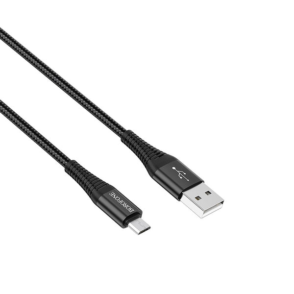 Cavo dati/ricarica BX29 "Endurant" nero micro USB 1m 2.4A
