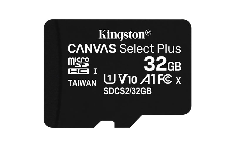 KINGSTON MICRO SD 32GB CANVAS PLUS SDCS2/32GBSP CL10