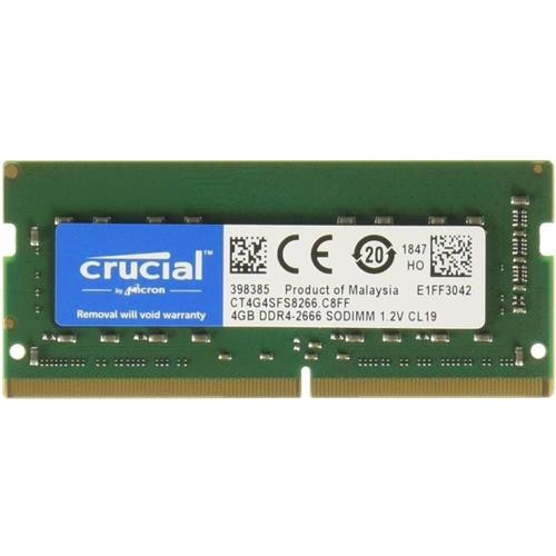 MEMORIA CRUCIAL SO-DDR4 4 GB PC2666 (1X4) (CT4G4SFS8266)