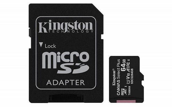 Micro SD Kingston 64 GB CANVAS SELECT PLUS (SDCS2/64GB) CLASS 10