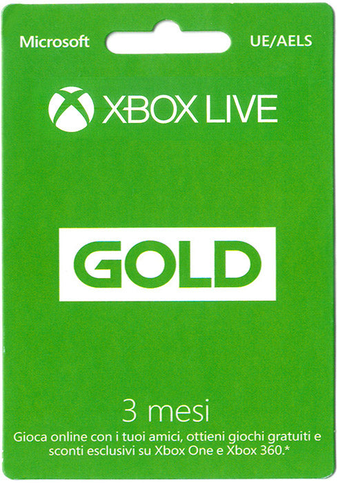Microsoft XBOX Gold 3 Mesi