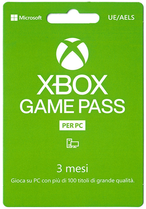 XBOX Gamepass 3 Mesi PC