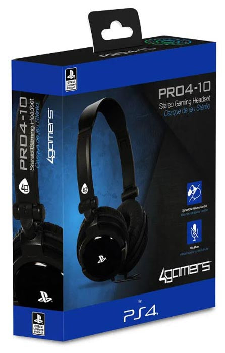 4GAMERS PS4 Cuffie PRO4-10 Black