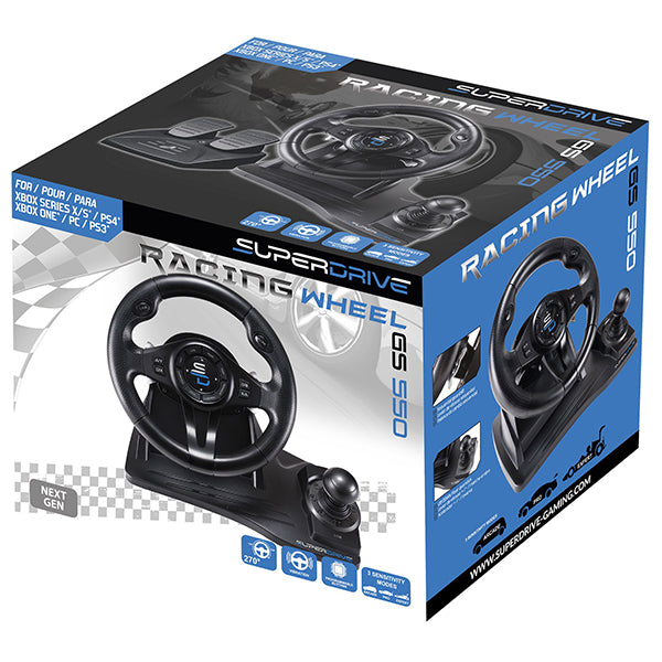 SUPERDRIVE Volante Racing Wheel GS 550 XBX/PC/PS4/XONE/PS3