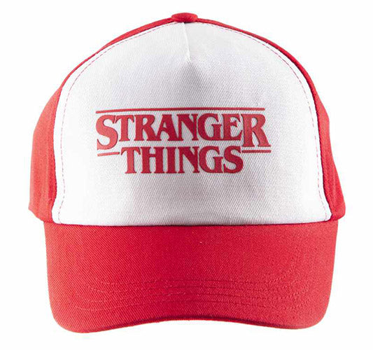 Cap Stranger Things Logo Rosso