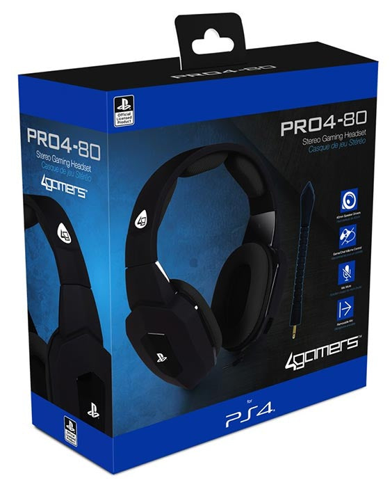 4GAMERS PS4 Cuffie PRO4-80 Black