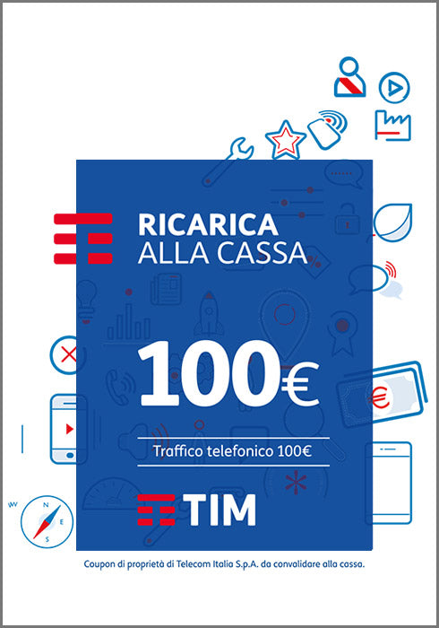 PIN TIM Ricarica 100 Euro