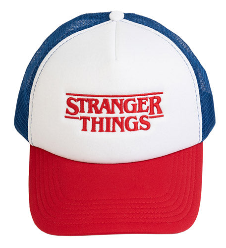 Cap Stranger Things Logo Rosso e Blu