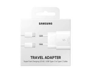 Samsung Caricabatterie 25W EP-TA800X FC USB-C +Cavo1m USB-C White