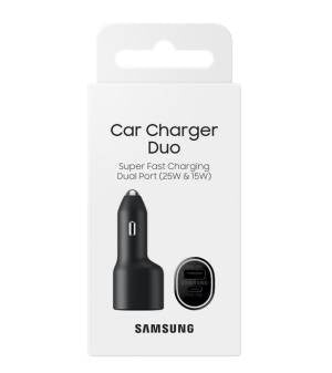 Samsung Caricabatterie Auto25W+15W EP-L4020 USB-C +USB-A Black