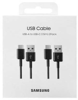 Samsung Cavo USB-A to USB-CDG930MB 1,5m 2Pack Black